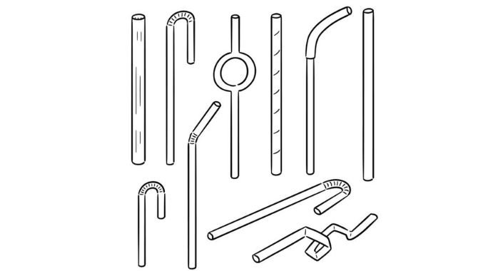 Versatile Structure Silicone Straws