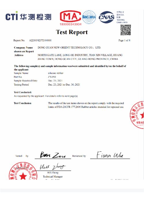 testing report
